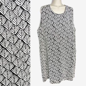 Como Black Knit Tulip Skirt Shift Dress Sz 3x